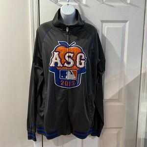 Mens New Majestic 2013 All Star Game Home Run Big Apple Track Jacket Size XLT
